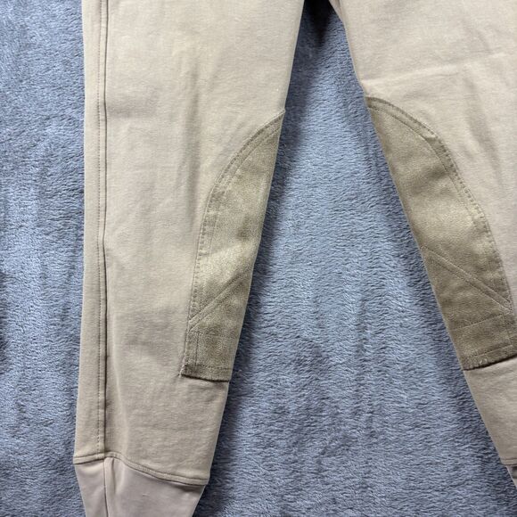 Equine Couture Women Sportif Schooling Breeches Riding Pants Tan Size 30 H285 - Picture 2 of 12